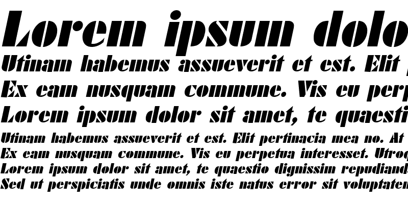 Sample of FuturistBlack Italic