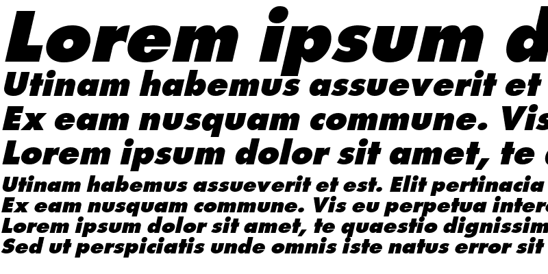 Sample of FuturistExtrabold Italic