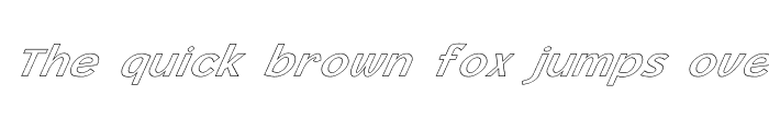Preview of FZ BASIC 14 HOLLOW ITALIC Normal