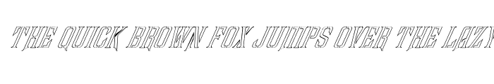 Preview of FZ BASIC 41 HOLLOW ITALIC Normal