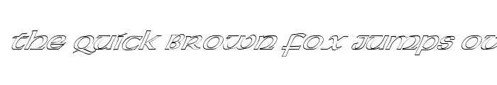 Preview of FZ BASIC 43 HOLLOW ITALIC Normal