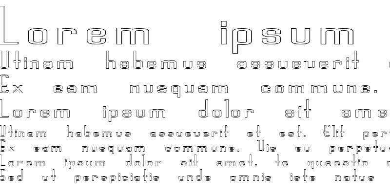 Sample of FZ BASIC 44 HOLLOW EX Bold