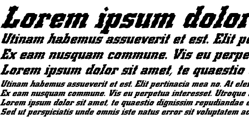 Sample of FZ BASIC 53 WAVEY ITALIC