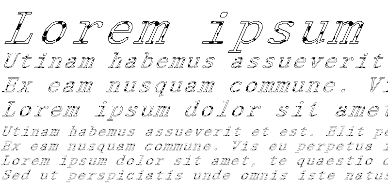 Sample of FZ DIGITAL 1 SPOTTED ITALIC Normal