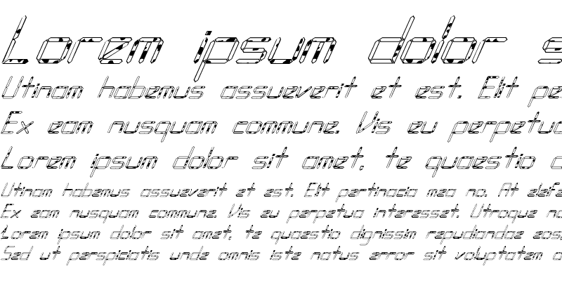 Sample of FZ DIGITAL 10 SPOTTED ITALIC Normal