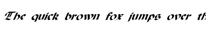 Preview of FZ GOTHIC 6 ITALIC Normal