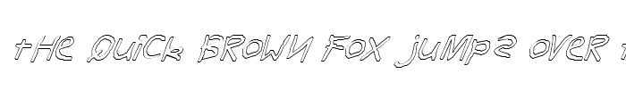 Preview of FZ HAND 11 HOLLOW ITALIC Normal