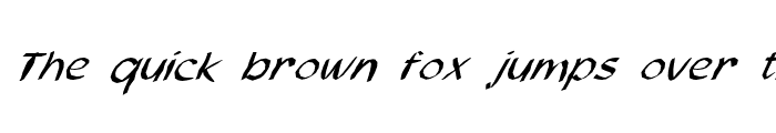 Preview of FZ HAND 21 MANGLED ITALIC Normal