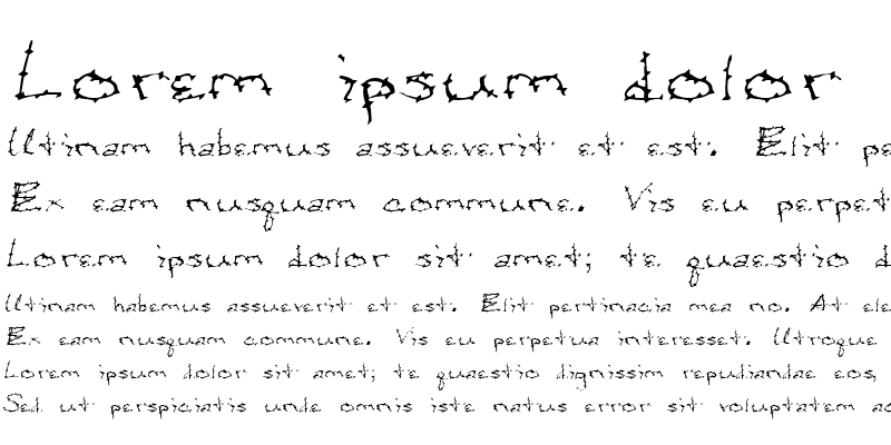 Sample of FZ HAND 24 SPIKED ITALIC Normal