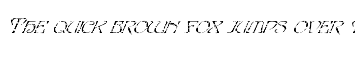 Preview of FZ JAZZY 20 HOLEY ITALIC Normal