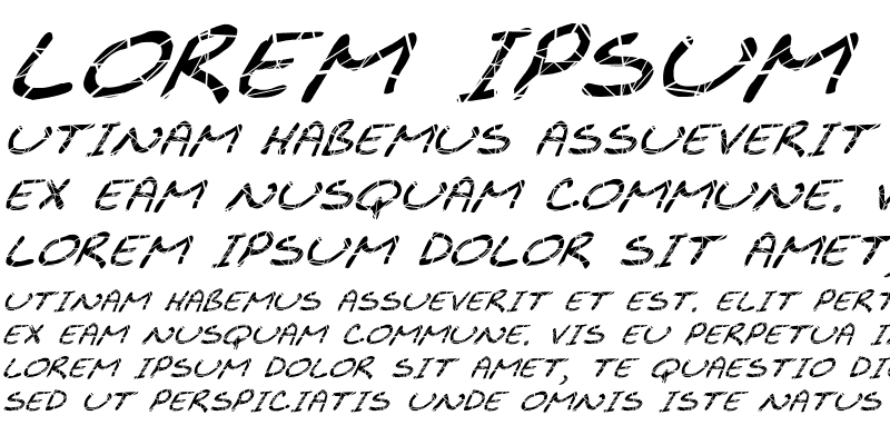 Sample of FZ JAZZY 29 CRACKED ITALIC