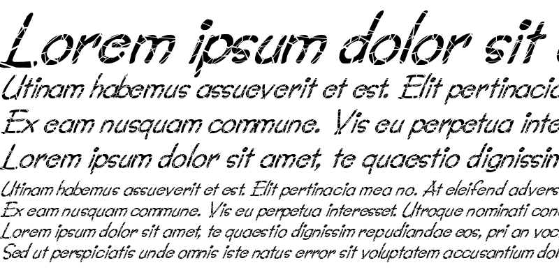 Sample of FZ JAZZY 34 CRACKED ITALIC