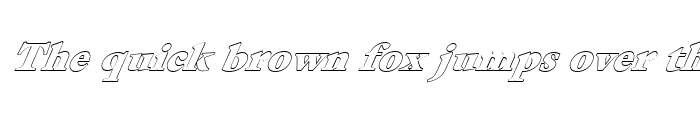 Preview of FZ ROMAN 26 HOLLOW ITALIC Normal