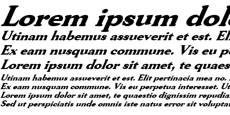 Sample of FZ ROMAN 30 ITALIC