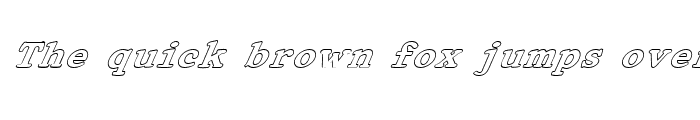 Preview of FZ ROMAN 32 HOLLOW ITALIC Normal