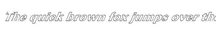 Preview of FZ ROMAN 37 HOLLOW ITALIC Normal