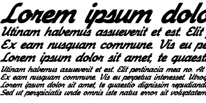 Sample of FZ SCRIPT 23 ITALIC