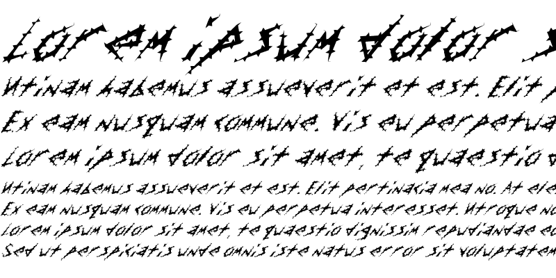 Sample of FZ UNIQUE 17 SPIKED ITALIC