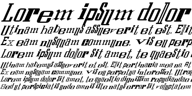 Sample of FZ UNIQUE 24 ITALIC Normal