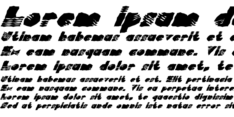 Sample of FZ WACKY 40 ITALIC Normal