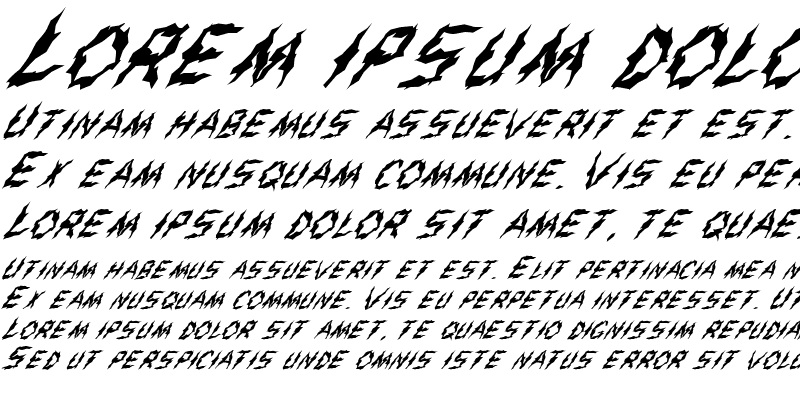 Sample of FZ WACKY 43 ITALIC