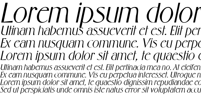 Sample of Gabriel Italic