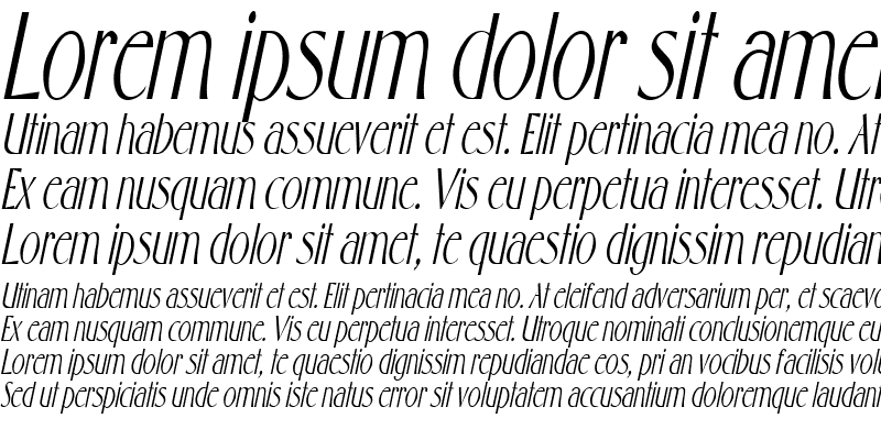 Sample of GabrielCondensed Italic