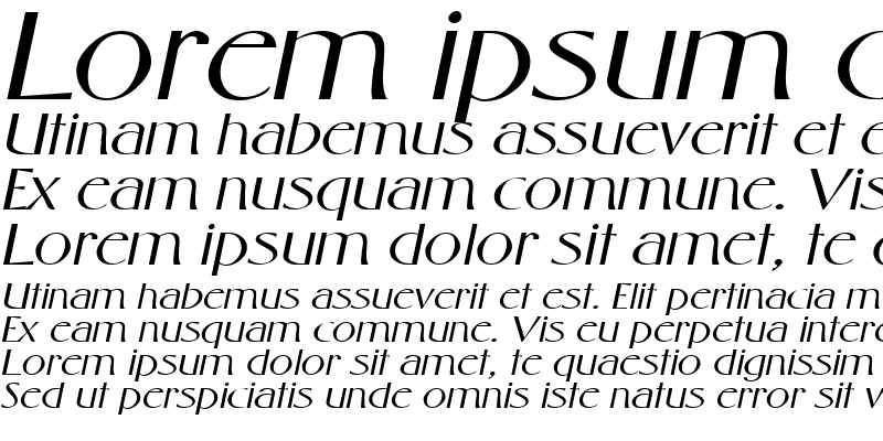 Sample of GabrielExtended Italic