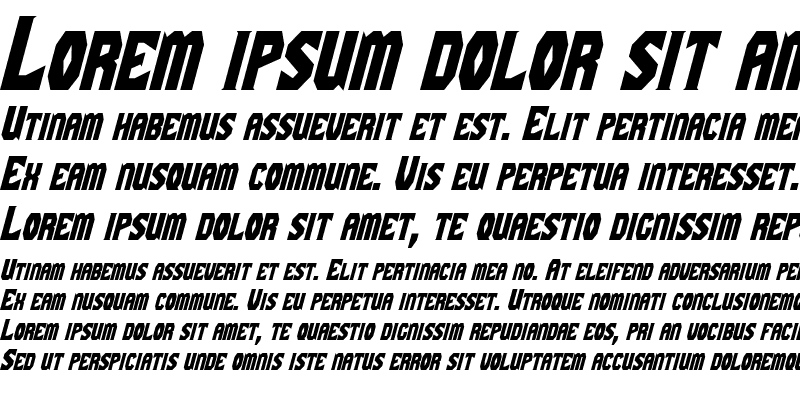 Sample of Gaiking Italic