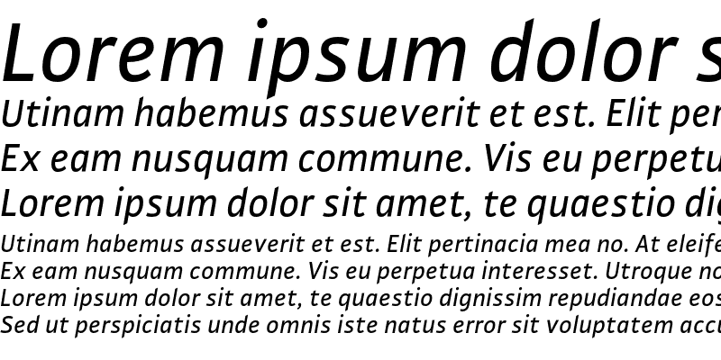 Sample of GakSans Regular Italic