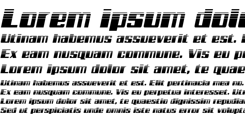 Sample of Galactic Storm Halftone Italic Italic