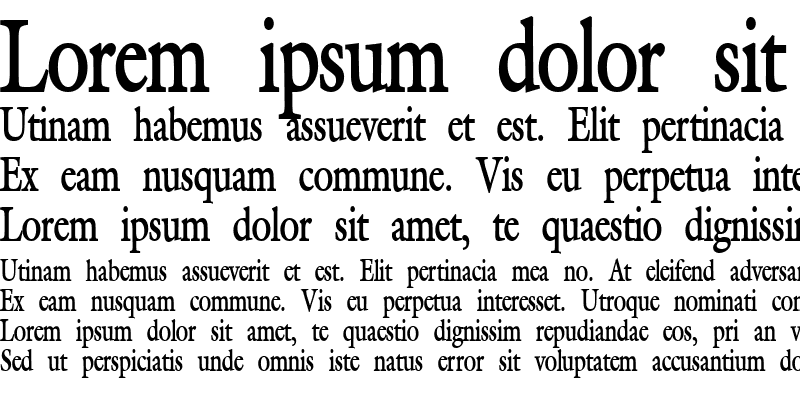 Sample of Galant-Condensed Bold