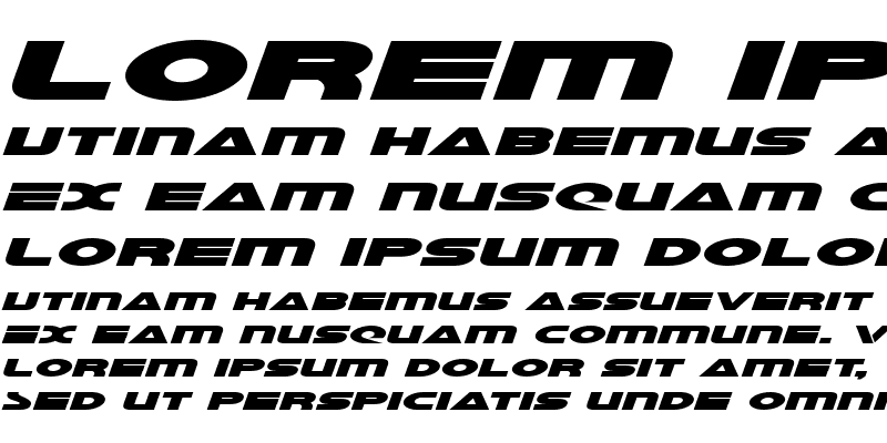 Sample of Galant Expanded Italic