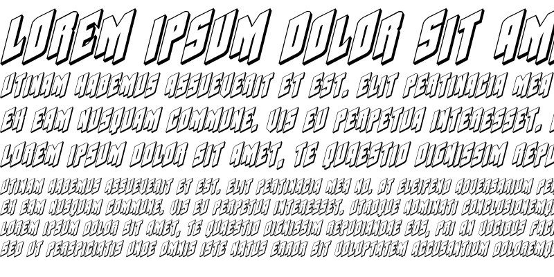 Sample of Galaxy Force 3D Italic Italic