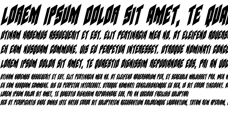 Sample of Galaxy Force Condensed Italic