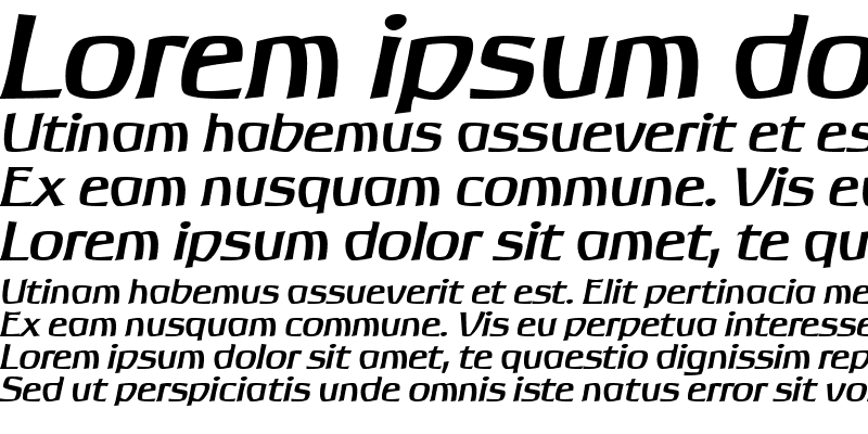 Sample of Galicia Medium Italic