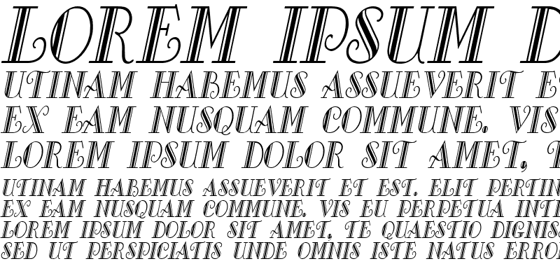 Sample of Gallery-Condensed Italic
