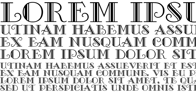 Sample of Gallia Font