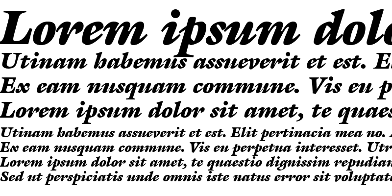 Sample of Galliard LT Ultra Italic