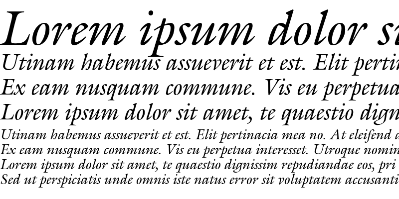 Sample of GalliardEF-Italic