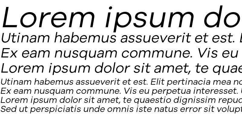 Sample of Galyon Italic