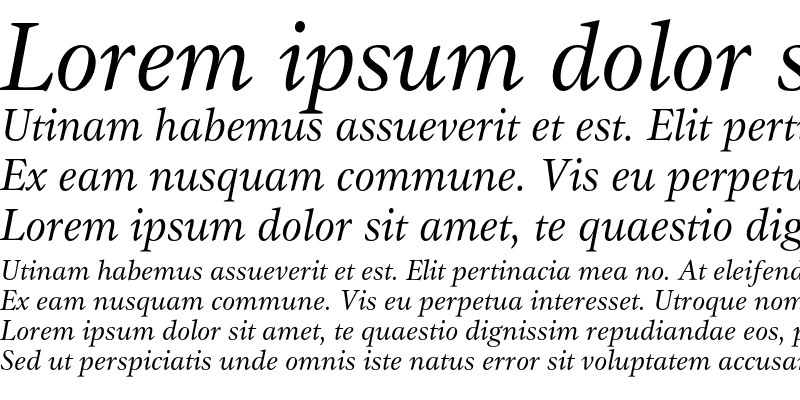 Sample of GammaEF Book Italic