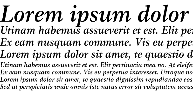 Sample of GammaEF Medium Italic