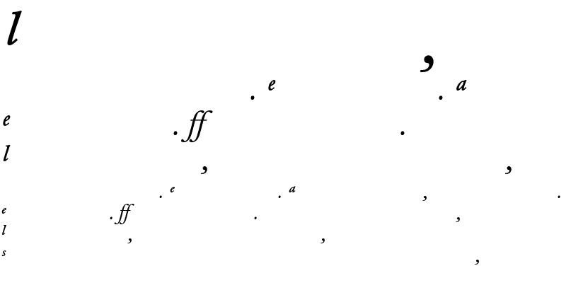 Sample of Garamond BE Expert Italic