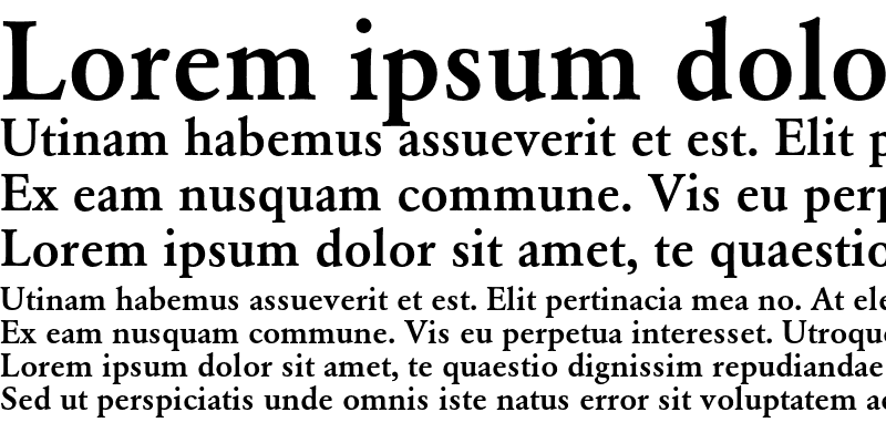 Sample of Garamond BE Medium