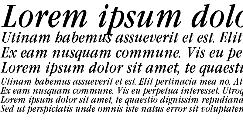 Sample of Garamond CondBook Italic