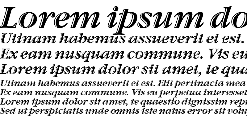 Sample of Garamond Htld ITC TT Italic