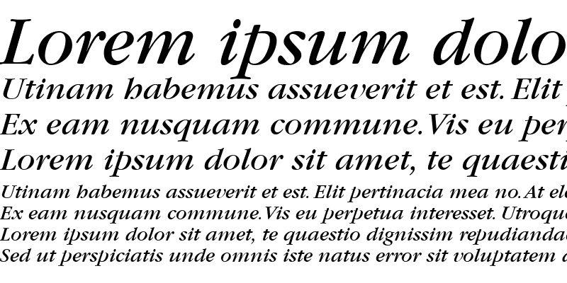 Sample of Garamond LT Book Italic