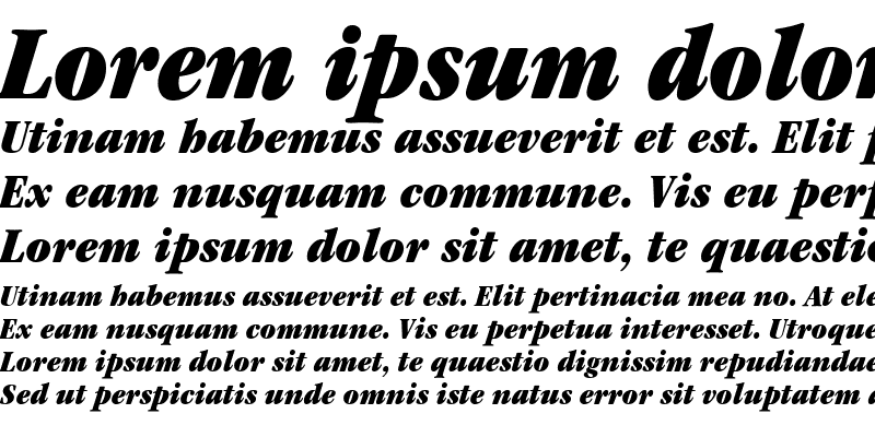 Sample of Garamond LT UltraCondensed Italic