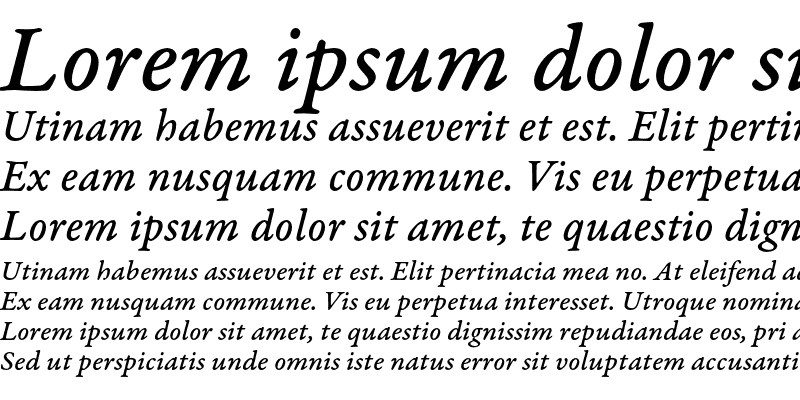 Sample of Garamond Premier Pro Medium Italic Caption